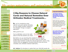 Tablet Screenshot of life-saving-naturalcures-and-naturalremedies.com